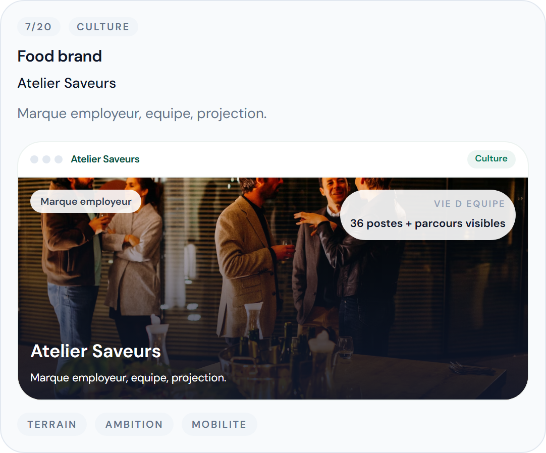 Atelier Saveurs - aperçu de template